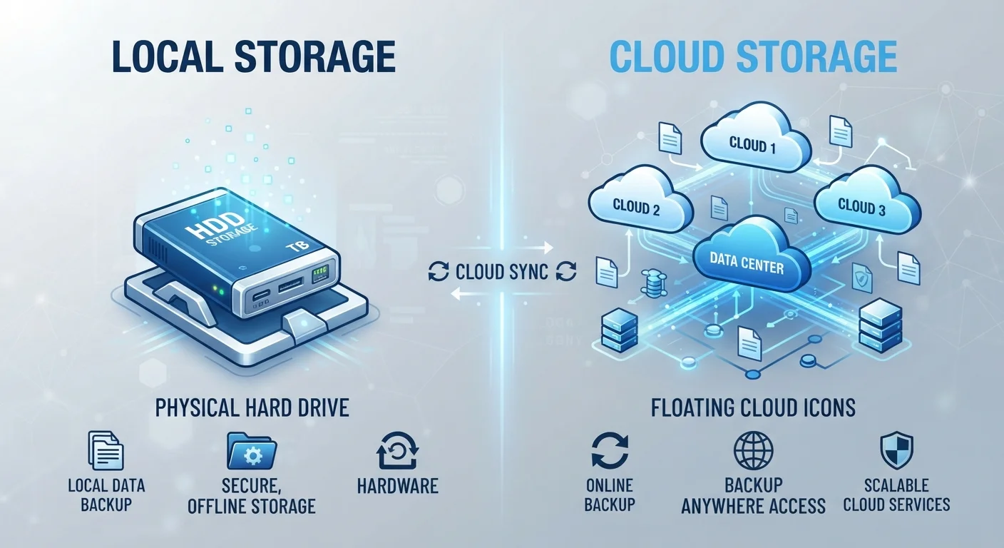 Cloud Storage vs. Local Storage: How Each One Actually Works