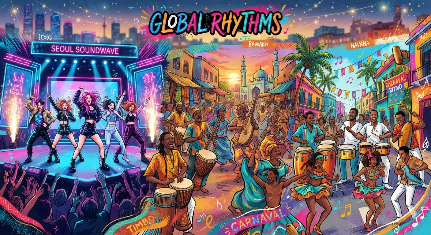 Genres That Cross Borders: How K-Pop, Afrobeats, and Latin Music Rewired American Ears