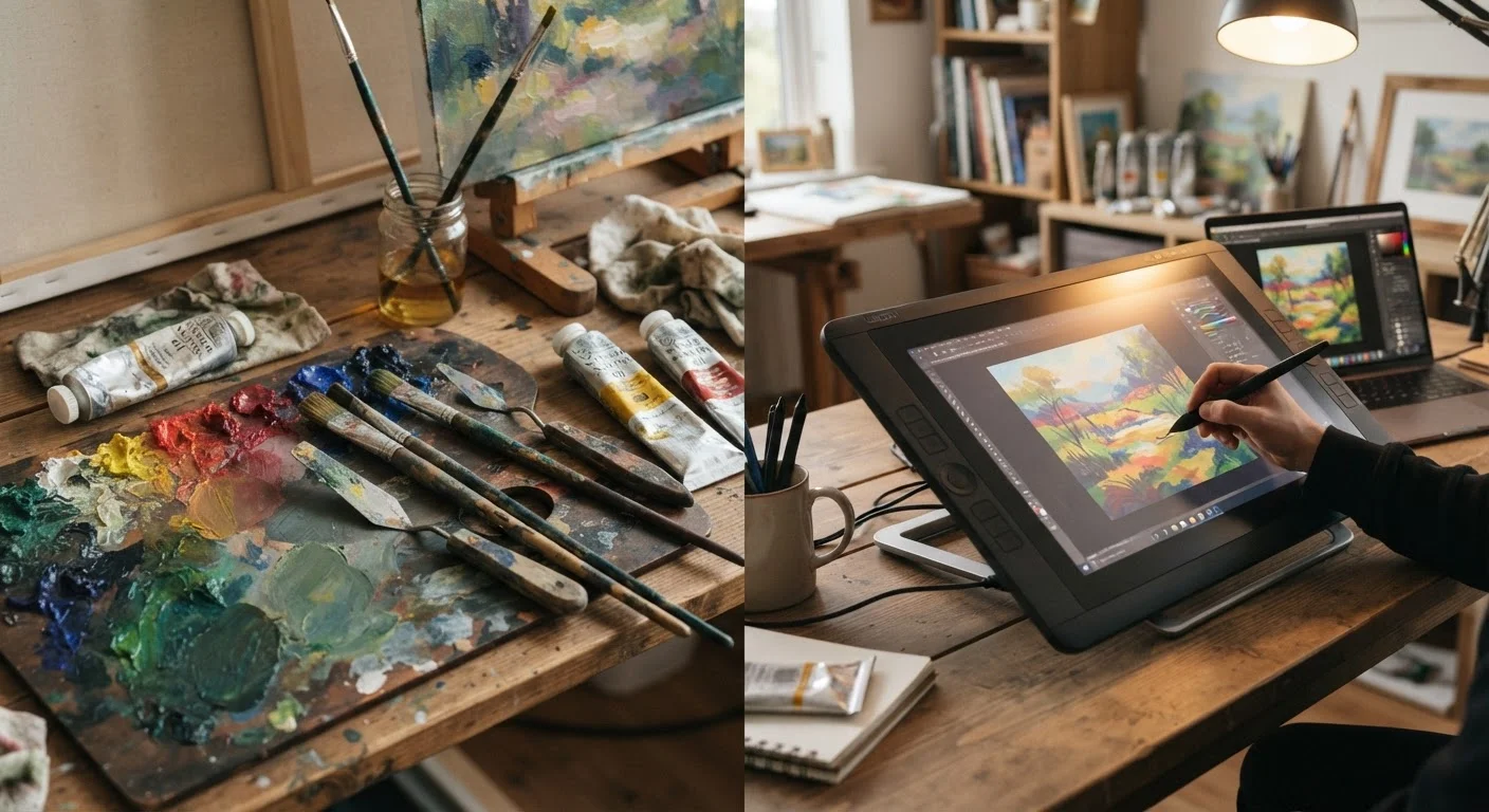 Oil Painting vs. Digital Illustration: Two Traditions, Two Skill Sets
