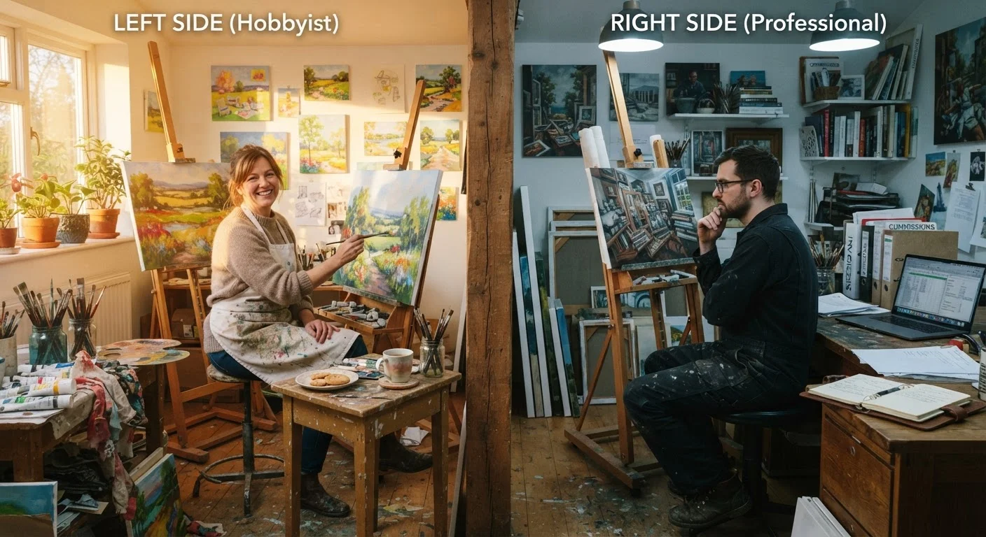 Pursuing Art as a Hobby vs. a Career: Trade-Offs Worth Thinking Through