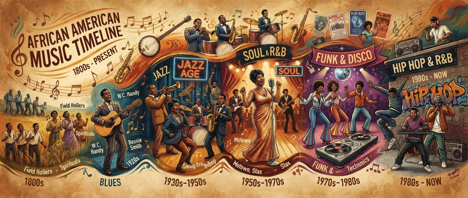 The Long Road from Blues to Hip-Hop: How African American Music Shaped Every Corner of American Culture